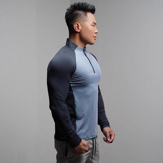 跃牌【跃LEAP-ACTIVE】系列春夏新款教练服健身服休跑步健身衣服男长袖拉链立领上衣805 商品图3