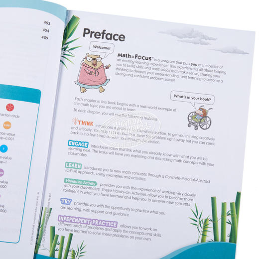 【中商原版】Math in Focus Grade 5A 焦点数学 五年级上册套装 学生书+课外练习作业本 英文原版 美国HMH教材 小学新加坡数学 商品图3