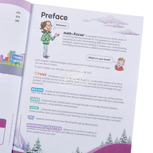 【中商原版】Math in Focus Grade 7A 焦点数学Course 2A七年级上册套装 学生书+作业本 英文原版 美国HMH教材 小学新加坡数学 商品图3