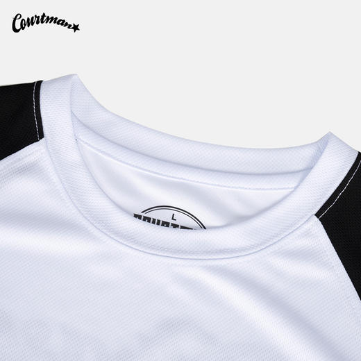 COURTMAN插肩投篮服T恤2023夏宽松休闲美式运动训练速干潮ins短袖 商品图3