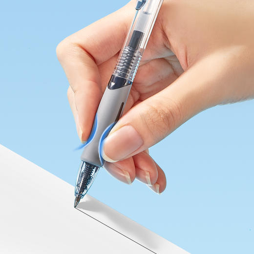 齐心中性笔GP108黑色0.5mm弹簧子弹头 商品图1