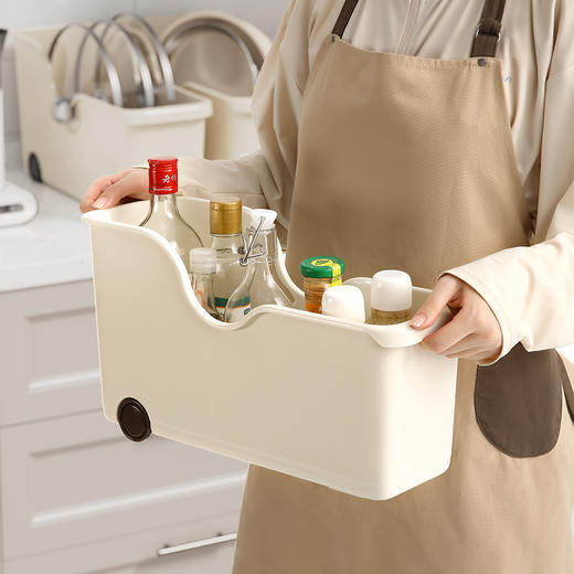 FaSoLa 厨房柜橱收纳盒直角设计窄长型储物盒厨具整理盒日式抽屉式 商品图5