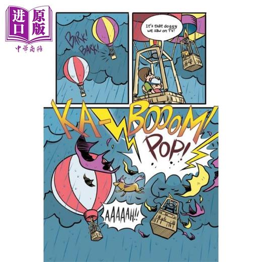 【中商原版】学乐桥梁漫画 真假狗英雄2 Sparks 2 Double Dog Dare 儿童图像小说 故事图画书 英文原版 进口图书 商品图1