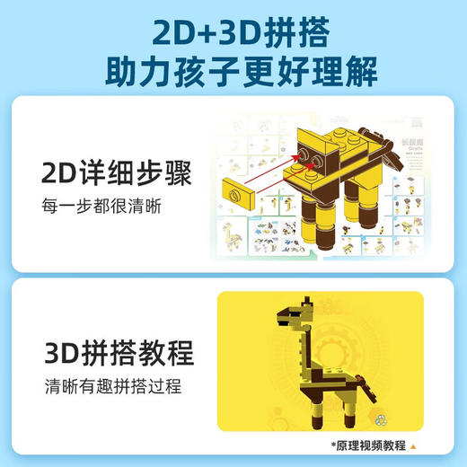 途道（tudao）雨林草原飞禽海洋动物科普系列创意拼装积木男孩儿童益智玩具 动物科普套盒 商品图3