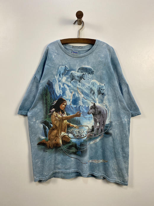 Y2K Vintage THE MOUNTAIN Tie-dyed 紮染 GILDAN 短袖T恤 _SST(XL) 商品图1