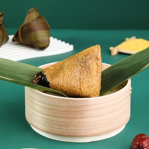 【美和居-国家非遗】山西青塘江米黄米粽子 端午送礼手工粽醋味清欢礼盒装 商品图4