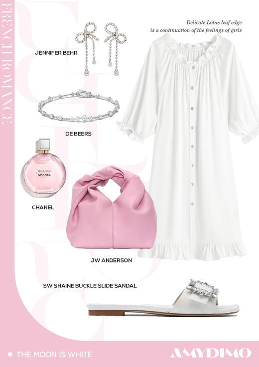 AMYDIMO爱丽丝系列荷叶边睡裙家居服 商品图2