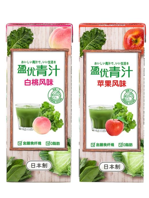 日本盈优青汁复合果蔬汁饮料白桃味200ml 商品图4