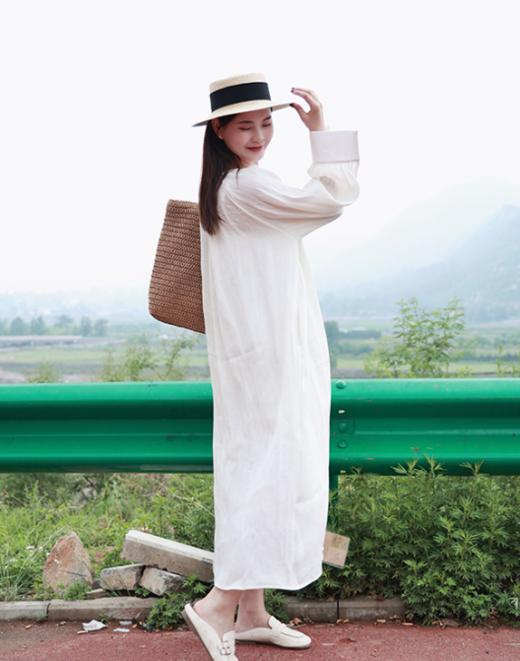 【抖音专属】连衣裙（23707287-山矾） 商品图0