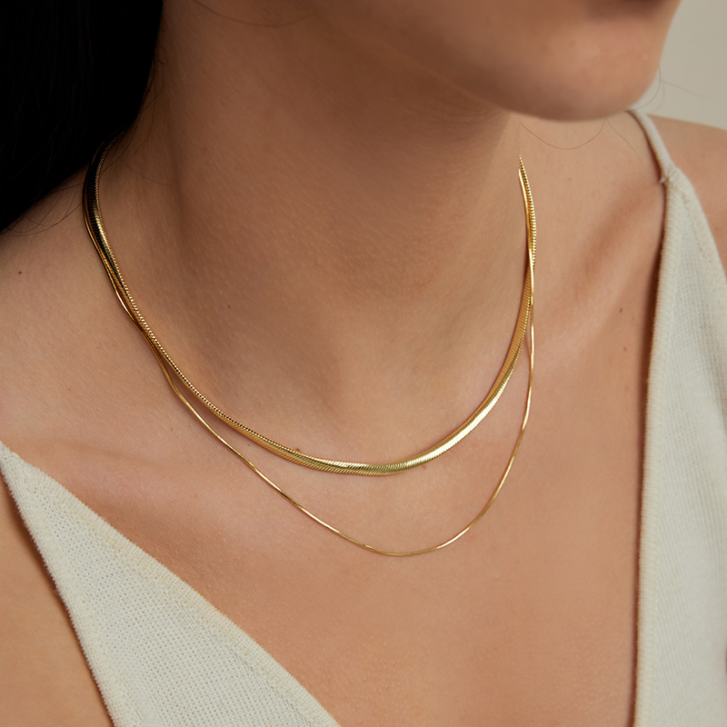 ARSIS｜自由搭配系列 双层蛇骨链项链