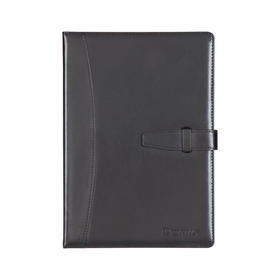 齐心皮面笔记本C5807黑18K114页