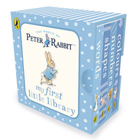 彼得兔我的小小图书馆 儿童绘本启蒙认知纸板书 英文原版 Peter RabbitMy First Little Library 