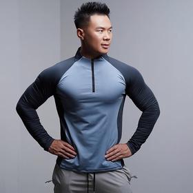 跃牌【跃LEAP-ACTIVE】系列春夏新款教练服健身服休跑步健身衣服男长袖拉链立领上衣805