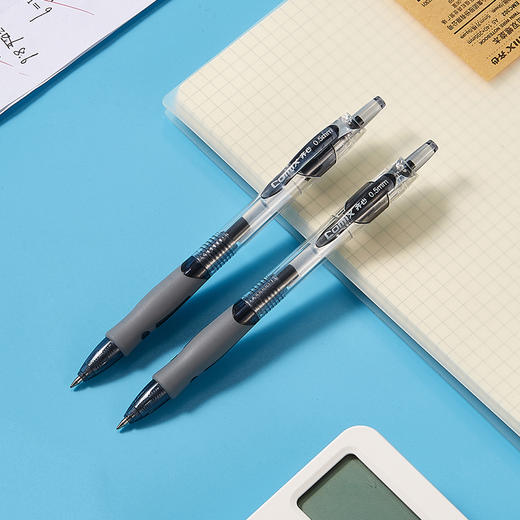 齐心中性笔GP108黑色0.5mm弹簧子弹头 商品图3