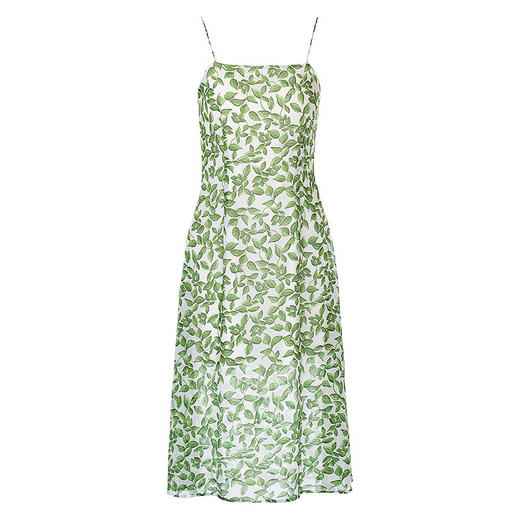 OY-230202薄款女雪纺印花少女碎花睡衣吊带连衣裙230202 商品图5