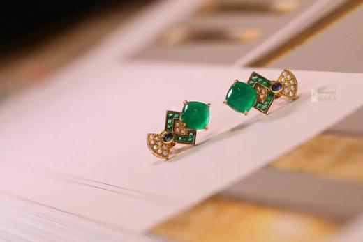 长生殿｜哥伦比亚祖母绿糖塔耳钉 商品图1