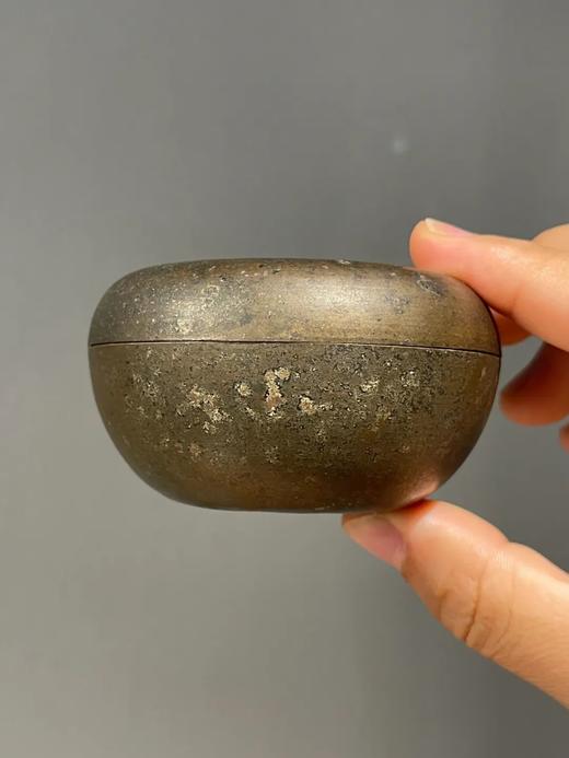 青铜苹果形盖盒与三足铁座，顺丰包邮 商品图5