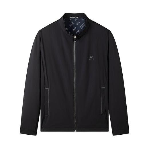 【特价】柒牌男士外套春秋季时尚休闲中青年男装条纹印花立领短款夹克	124K70070 商品图3