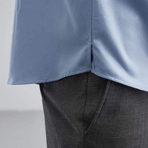 【特价】柒牌男装短袖衬衫男夏季新款商务休闲中青年暗纹提花翻领衬衣	124A70390 商品图2