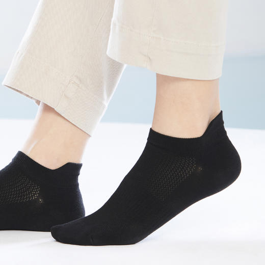 柒牌袜子男短袜春夏抗菌防臭男袜舒适透气男生低帮浅口船袜5双装	124F70420 商品图2