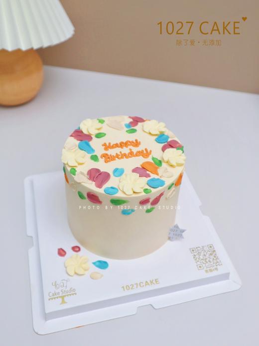 1027CAKE |  刮刀花蛋糕 简约 清新 商品图0