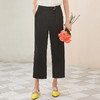 欧芮儿夏装2019新款女装系带环扣阔腿裤女高腰九分裤子休闲女裤 商品缩略图0