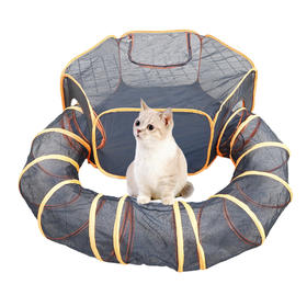 【宠物用品】猫窝组合隧道便携折叠宠物屋套装训练猫笼宠物帐篷