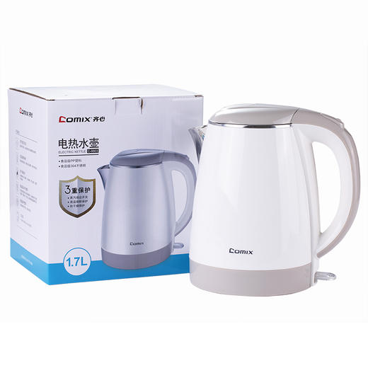 齐心电热水壶C-8803  1.7L 双层防烫 商品图4