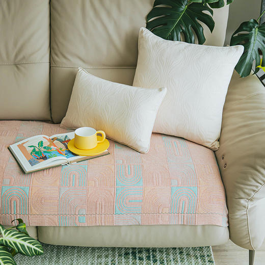 罗马拱门系列沙发巾四季通用防滑沙发垫 商品图0