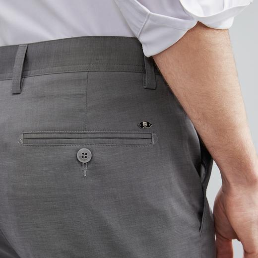 【凉感莱赛尔】柒牌休闲长裤男春夏新款商务通勤百搭直筒男裤	124H71450 商品图2