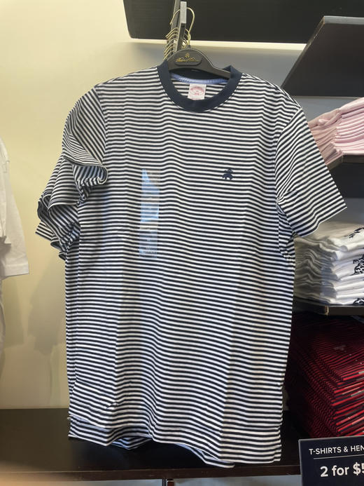 2件¥599！Brooks brothers 布克兄弟男士短袖T恤女生也可以买小一码穿 商品图0