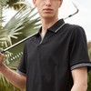 【水柔棉】柒牌短袖男士polo衫夏季新款运动休闲提花翻领T恤	124T70960 商品缩略图1