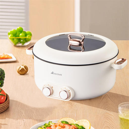 Abereve液体加热器（鸳鸯锅）ABL-Y53L 白色 商品图4