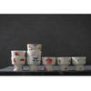 【日用百货】-宜室茶话  手绘陶瓷茶点盘简约日式高脚干果盘 商品缩略图3