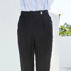 欧芮儿夏装2019新款女装黑色休闲裤女百搭ol风直筒裤九分女裤子 商品缩略图2