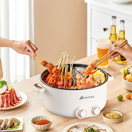 Abereve液体加热器（鸳鸯锅）ABL-Y53L 白色 商品图3