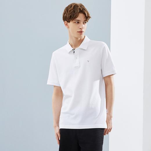 【持久如新】柒牌男士短袖POLO衫夏季新款长绒棉透气翻领T恤	124T71100 商品图2
