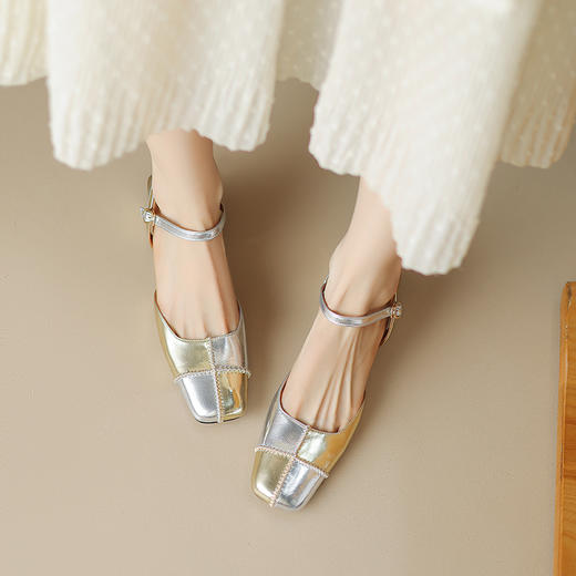 夏季新款，拼色里外全皮包头凉鞋HBP-5362 商品图4