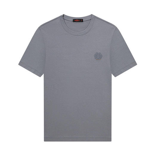 【非遗苗绣蝴蝶妈妈系列】柒牌纯棉短袖T恤男夏季新款圆领体恤衫	124T72960 商品图3