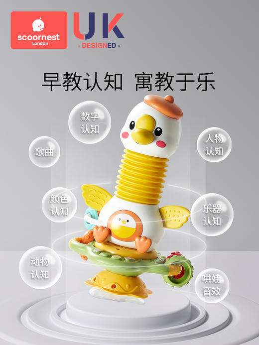 科巢婴儿餐椅玩具餐桌吸盘转转乐宝宝0一1岁益智早教幼儿童6个月8以上 商品图1