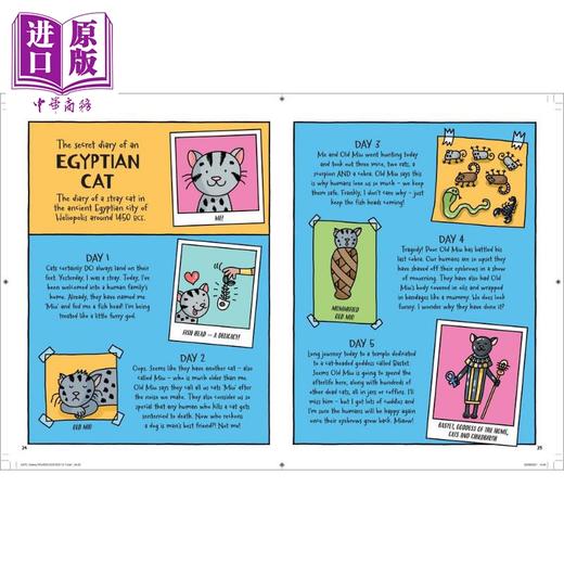 【中商原版】地球上的爆笑历史 英文原版A Day in the Life of Caveman Queen History 儿童绘本 知识科普图画书 进口图书 商品图1