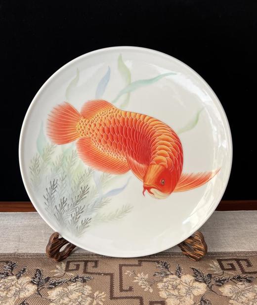 珐琅彩瓷盘《鸿福临门》 商品图0