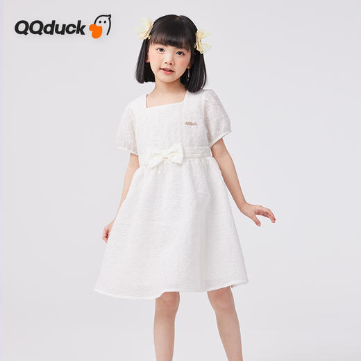 【120-165】【可可鸭】女童短袖连衣裙夏季公主裙洋气裙子可可鸭 商品图4