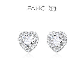 【爱你耳钉】Fanci范琦【星点系列】圆形耳钉女925银耳环耳饰