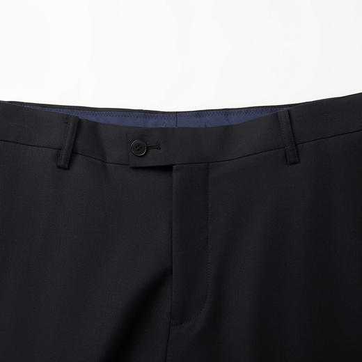 【含羊毛】柒牌男士西裤2024春夏新款商务正装黑色直筒西装长裤子	126H70090 商品图1