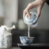 【日用百货】-宜室茶话  仿古手绘青花竹子盖碗茶杯套装 商品缩略图2