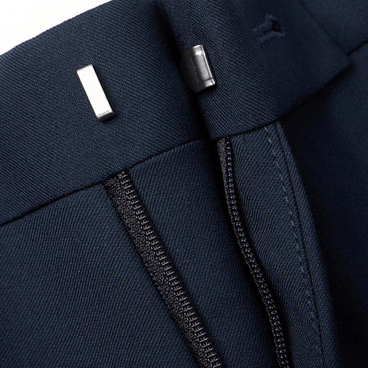 【含羊毛/莱赛尔】柒牌男装毛料西裤春秋款垂感商务西装直筒长裤	126H70070 商品图1