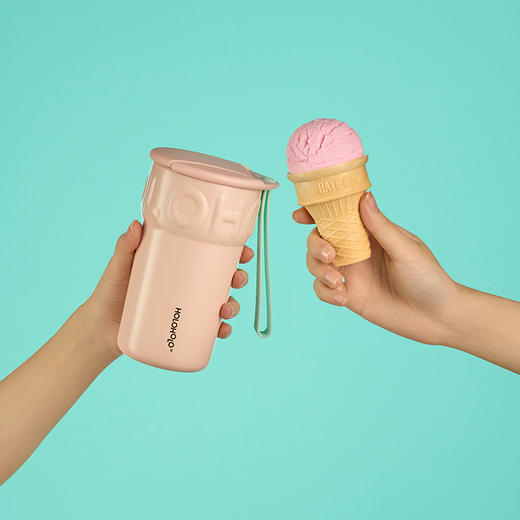 holoholo甜筒杯子316L不锈钢保温杯大容量咖啡杯女生高颜值水杯 商品图2