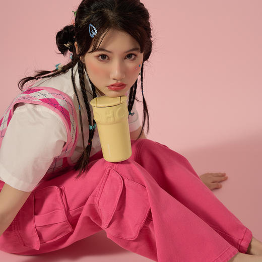 holoholo甜筒杯子316L不锈钢保温杯大容量咖啡杯女生高颜值水杯 商品图5