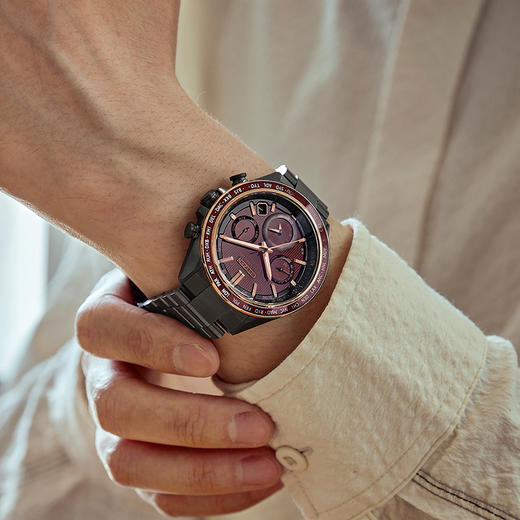 西铁城/CITIZEN卫星对时光动能舒博钛ATTESA系列商务男士手表CC4056-62W 商品图4